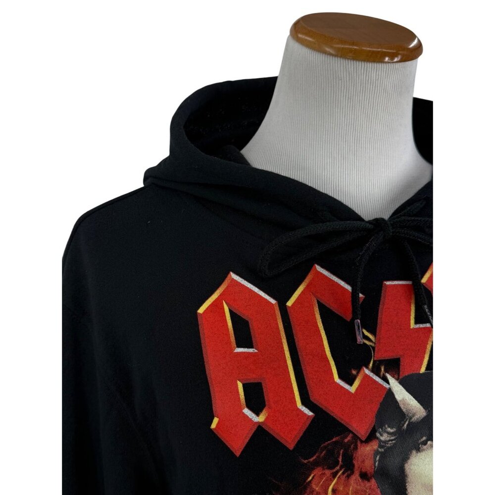 AC/DC Angus Young Graphic Hoodie Sweater Rock Band Merch Streetwear Unisex Lg - Picture 16 of 16